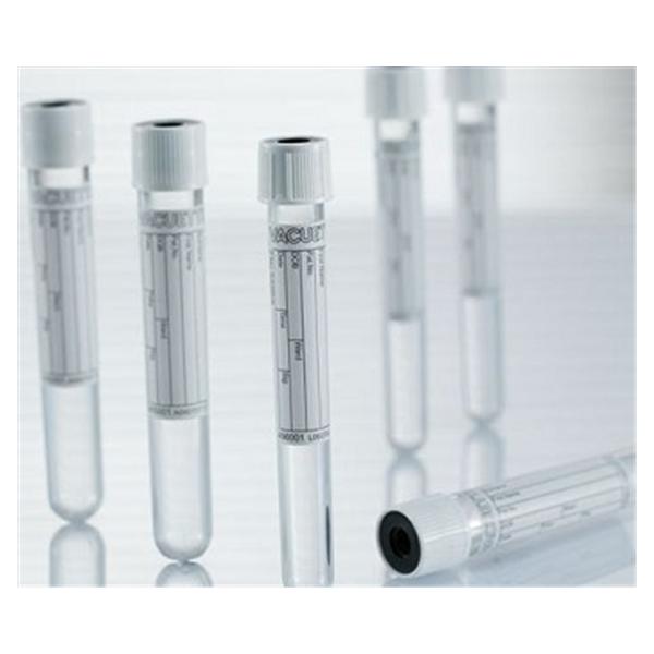 Tube Venous Blood Collection Vacuette 6mL 13x100 Plstc AdtvFr Wht/Blk 1200/Case